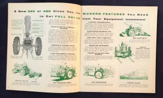 1957 JOHN DEERE 320 - 420 TRACTORS 24 Page Brochure 3