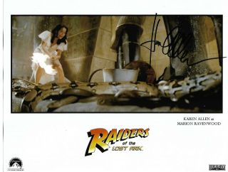 Karen Allen - Raiders Of The Lost Ark,  Starman,  The Perfect Storm Signed 8 X 10
