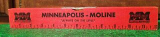 Vintage Minneapolis Moline 12 " Level Tractor Dealer Advertising Mm Logo