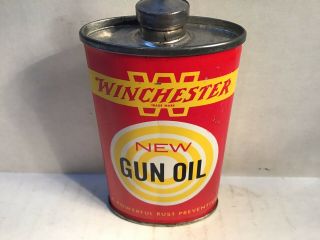 Vintage Winchester Oil Can handy oiler Lead Top oz Gun 4 rare tin Wards Browning 2