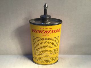 Vintage Winchester Oil Can handy oiler Lead Top oz Gun 4 rare tin Wards Browning 3