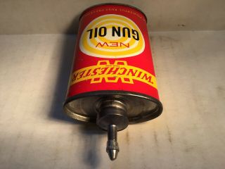 Vintage Winchester Oil Can handy oiler Lead Top oz Gun 4 rare tin Wards Browning 7