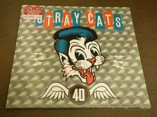 Stray Cats 40 Mascot Records Eu Release 300 Copies Red Mable Vinyl,  Mp3,  Poster