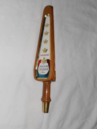 Collectible Molson Canadian 3 Sided Beer Tap Pull 12.  5 "