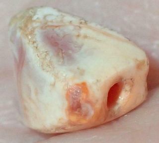 7.  5mm Ancient Syrian Etched Carnelian Agate Bead,  4000,  Years Old,  S846