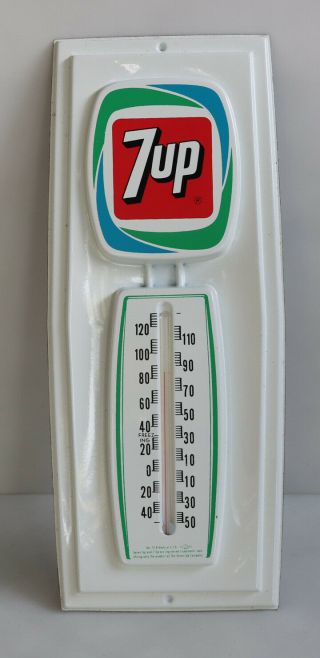 Vintage 7 Up Soda Pop Thermometer Nos 7up Sign