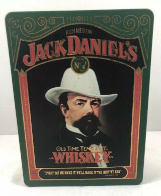Vintage Jack Daniels Tennessee Whiskey Old No 7 Tin Box Barringer Wallis Manners