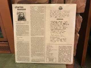 Charles Manson - Lie: The Love And Terror Cult LP Awareness 1987 2