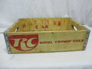 Vintage RC Royal Crown Cola Wood Soda/ Pop Crate - Red Lettering coke pepsi 2 2