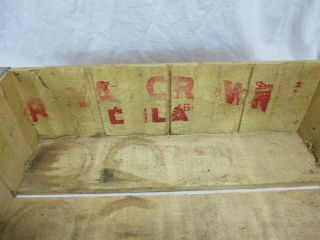 Vintage RC Royal Crown Cola Wood Soda/ Pop Crate - Red Lettering coke pepsi 2 7