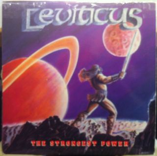 Leviticus The Strongest Power Lp Vg 1986 Christian Hard Rock Metal Xian