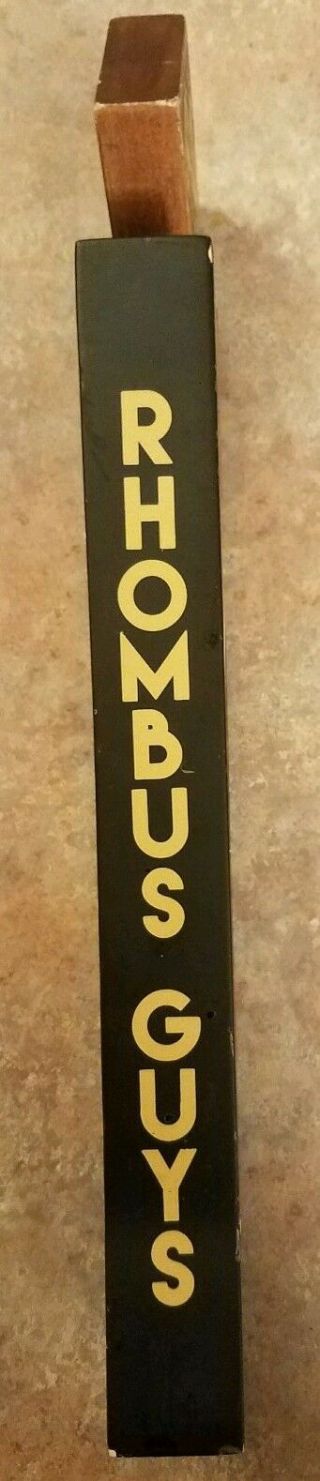Rhombus Guys Brewing Co.  Greenway Double IPA Tap Handle 2