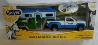 Breyer Stablemate Truck And Horse Gooseneck Trailer 5349