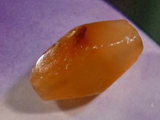 ANCIENT AGATE 12 SIDED FACETED BEAD SOUTH EAST ASIA INDIA BURMA PYU 19.  4 BY 11.  7 4