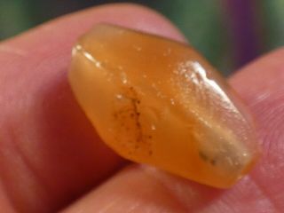 ANCIENT AGATE 12 SIDED FACETED BEAD SOUTH EAST ASIA INDIA BURMA PYU 19.  4 BY 11.  7 6