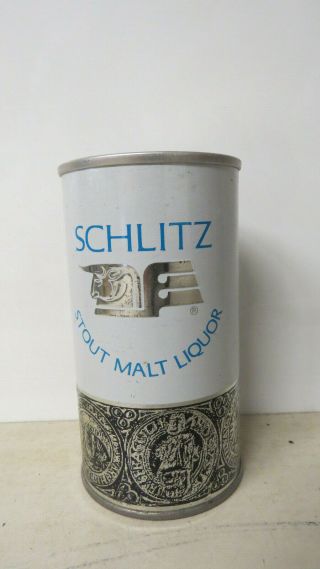Schlitz Stout Malt Liquor Pull Tab Beer Can.  Milwaukee,  Wi.