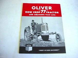 Oliver 77 Tractor Sales Brochure B3