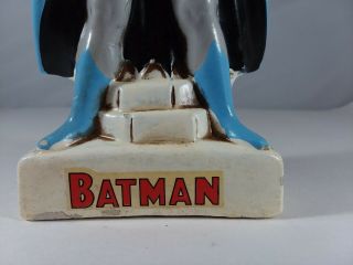 Vtg Batman Coin Bank 1966 National Periodical Publications Inc.  Has Stopper 8
