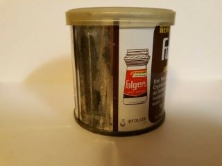 VINTAGE FOLGERS COFFEE CAN METAL TIN SAMPLE SMALL 1 Oz Old Antique 4
