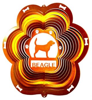Beagle Wind Spinner - Dog Sun Catcher Stainless Steel Lifetime Rust