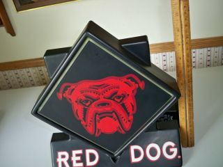 RARE Vintage 1990 ' s Lighted Red Dog Beer Bar Sign Display 2