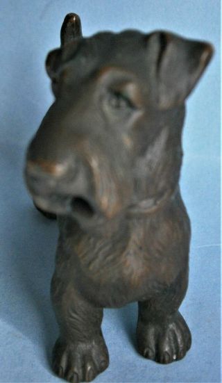 Vintage Metal Scottie Dog Figurine from the Early 1900 ' s 6