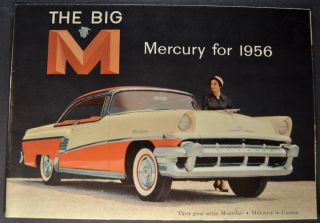 1956 Mercury 12pg Brochure Folder Montclair Monterey 56 Not A Reprint