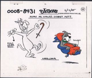 Jetsons Astro Jetson Production Animation Model Cel 1985 Hanna Barbera 2
