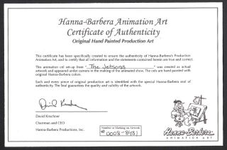 Jetsons Astro Jetson Production Animation Model Cel 1985 Hanna Barbera 3