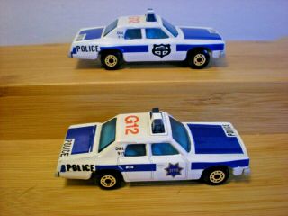 Matchbox Superfast Plymouth Gran Fury " Police Car " G - 12 1979 Variations