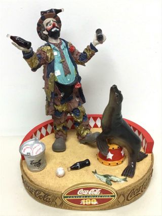 Emmett Kelly Coca Cola " Refreshes You Best " Century Edition Figurine (le 882)