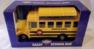 Chevron Cars Sally School Bus In Package 2001 Chevron Gas Collectible