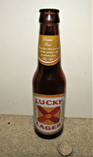 Lucky Lager Beer 7 Ounce 1960 
