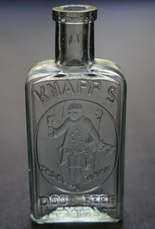 Antique Beverage Extract Bottle - Knapp 