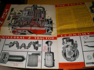 1940s Unique Universal Z Tractors Minneapolis Moline Tractor Booklet Brochure 5