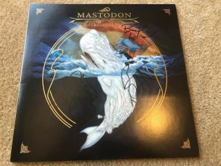 Autographed Mastodon Leviathan Vinyl Turquoise Translucent Oop Limited To 500