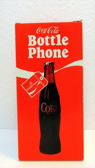 1983 Coca Cola Bottle Shaped Corded Phone Telephone 2