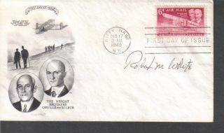 X - 15 Astronaut Robert White Signed Fdc First Day Cover.