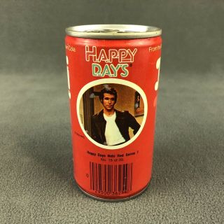 Happy Days Fonzi Nehi Red Vintage 1978 Steel Pop Top Can Bottom Drained 2