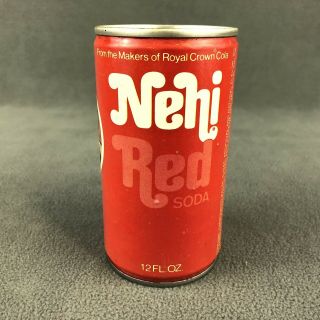 Happy Days Fonzi Nehi Red Vintage 1978 Steel Pop Top Can Bottom Drained 3