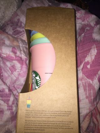 Starbucks Color Changing Cups,  24oz. ,  (set Of 5 Cups,  Lids,  Straws)