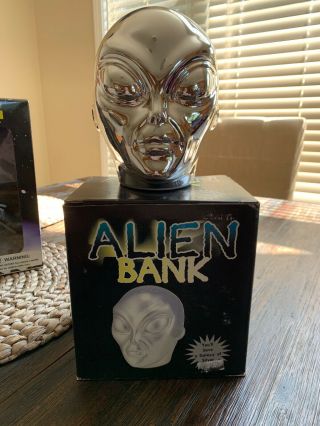 Matscot Vintage Metal Alien Bank,  Nib
