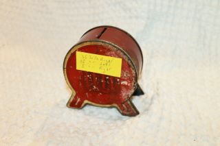 Vintage 1930 ' s Tin Coin Savings Vault Bank 3 Dial Safe Lock w/ Combination Lock 2