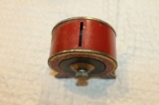 Vintage 1930 ' s Tin Coin Savings Vault Bank 3 Dial Safe Lock w/ Combination Lock 4