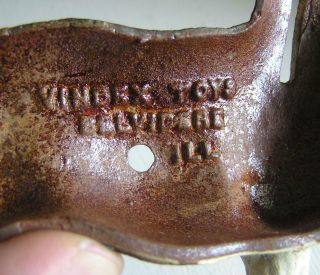 Antique VINDEX Toys Boston Bull Terrier Cast Iron Still Dog Bank 5