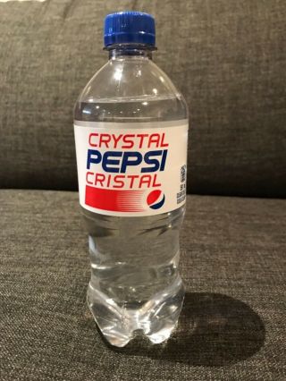 Crystal Pepsi Not Expired Limited Edition 20 Flozplastic Bottle/2019