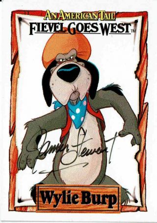 James Stewart (d.  1997) - An American Tail: Fievel Goes West Autograph Trading Card