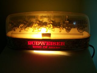 Budweiser Clydesdales Horses Cash Register Bar Light