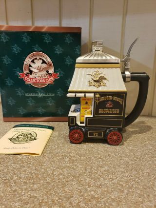 Anhueser Busch Members Only Stein " Early Delivery Days " 1998