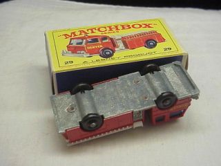 Vintage Matchbox Series No.  29 Lesney No.  29 Fire Pumper Truck w/Original Box 6